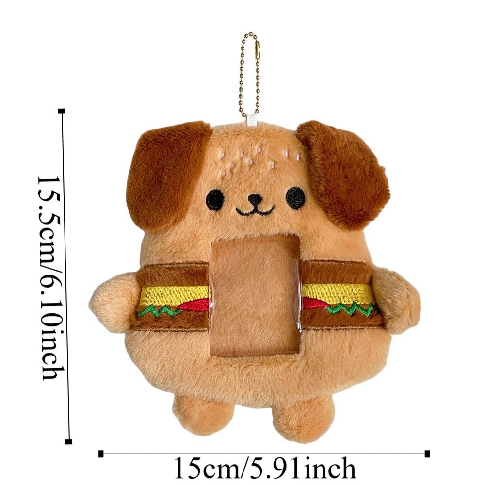 Christmas Tree Card Protective Sleeve Hamburger Puppy Bus Card Holder Cute ID Card Cover Student