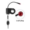 12V-72V Ebike Key Ignition 2 Wires Ignition Lock Key Switch With 2 Key For Super 73 For Ridstar Q20 Electric E-Scooter Universal