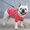 Dog Shirts Striped Cotton Clothes Pet Breathable Stretchy Soft Shirt for Small Medium Large Boy