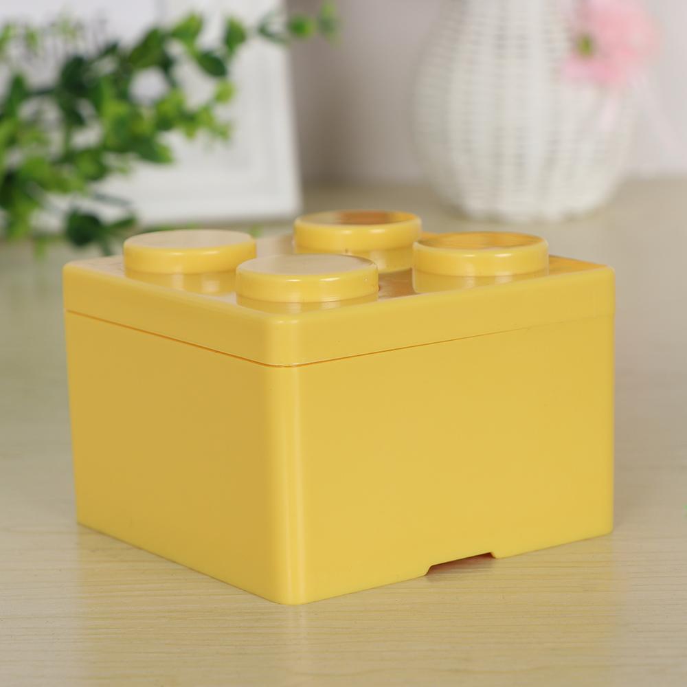 Hot Organizer Office Plastic Building Block Shapes Desktop Container Storage Box