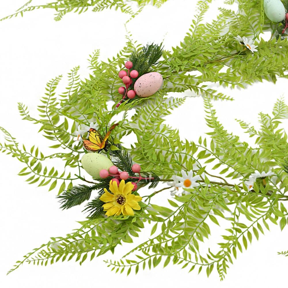 Easter Decor Easter Garland Berries Eggs Artificial Egg Hanging Garlands Vine Arch Decoration Spring Floral Garland