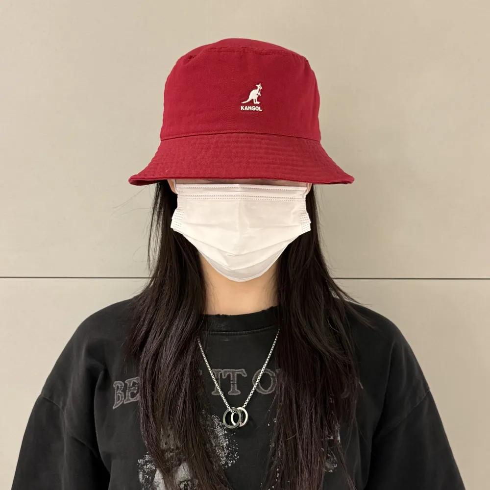 KANGOL Hat Kangol Washed Bucket 4224 Cranberry Bucket Hat M