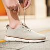 Lightweight Men's Casual Sneakers Fashion Knitted Casual Sports Shoes Retro Style Walking Flat Shoes Big Size 39-48 Male Footwear