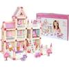 Ramiz Mega Dollhouse Wooden House 268 Elements