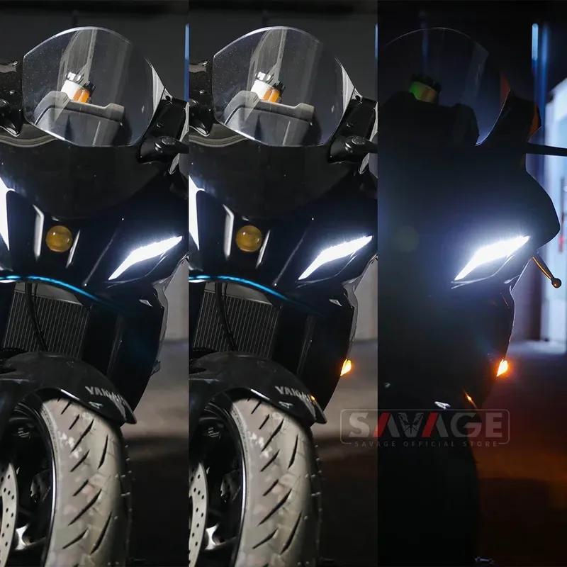LED Flasher Turn Signal For YAMAHA YZF R7 R6 R1 R1M 2015-2026 Motorcycle Accessories Flashing Indicator Light Mini Lamp YZFR7