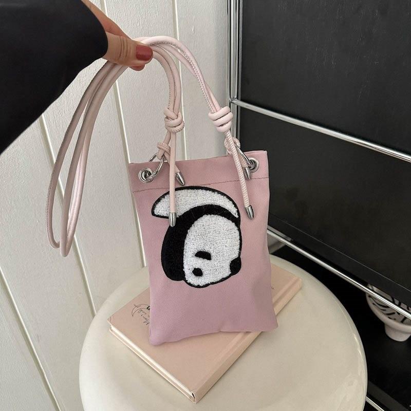Adorable Panda Mini Crossbody Bag Cute Stylish Shoulder Bag For Students In Various Colors