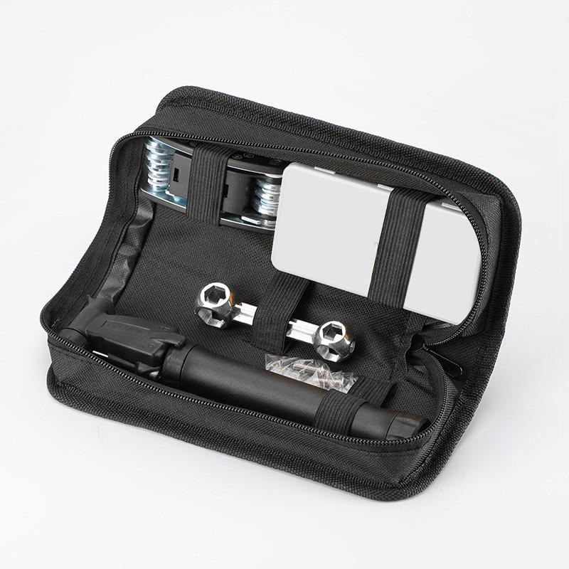 Bicycle Repair Tool Kit With Pump And Wrench For Cycling Enthusiasts