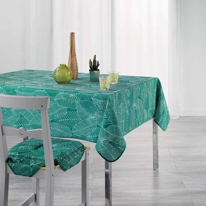 Nappe - Gatsby - 140x240cm - Vert - Polyester - Lavable en machine