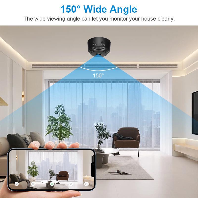 Bezdrátová vnitřní HD kamera A9 s nočním viděním a detekcí pohybu