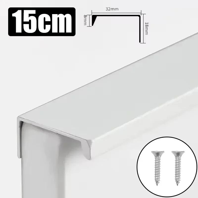10-1 STuks Onzichtbare Ladehandgrepen Aluminiumlegering Kast Deurknoppen Zonder Boren Meubels Kastknoppen Huis Hardware Kits