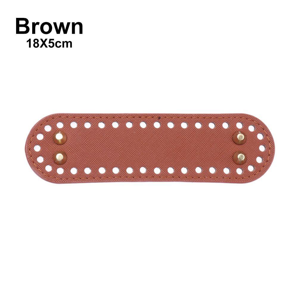 

Oval With 52 holes Handmade Bottom Crochet Bag Long Bag Bottom for Knitted Bag Bag Accessories PU leather