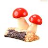 K1AE Miniature Resin Mushroom Figurine Decorative Mini Sculpture for Home Garden Yard Lawn Decoration Accessories