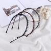 Non-slip Sweet Fashion With Teeth Multicolor Women Hair Band Headwear Iron Crystal Beaded Headband
