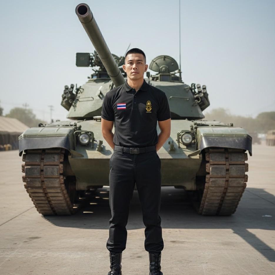 Polo Shirt Royal Thai Army Logo Badge Thailand Flag Short Sleeve Print Quick Dry Cotton Soldier Military Helicopter Chopper Unisex Men Women