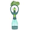 Ventilador de Mão com Névoa, Design de Dinossauro, Ventilador com Spray Refrescante Verde