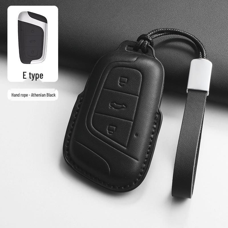 Chery Key Case for Tiggo 8, Tiggo 9, Arrizo 5, Tiggo 7 - Alcantara Key Bag with Buckle