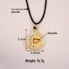 Ancient Gold Sand Eight-Treasure Compass Blessing Necklace - Chinese Retro Copper Alloy Jewelry