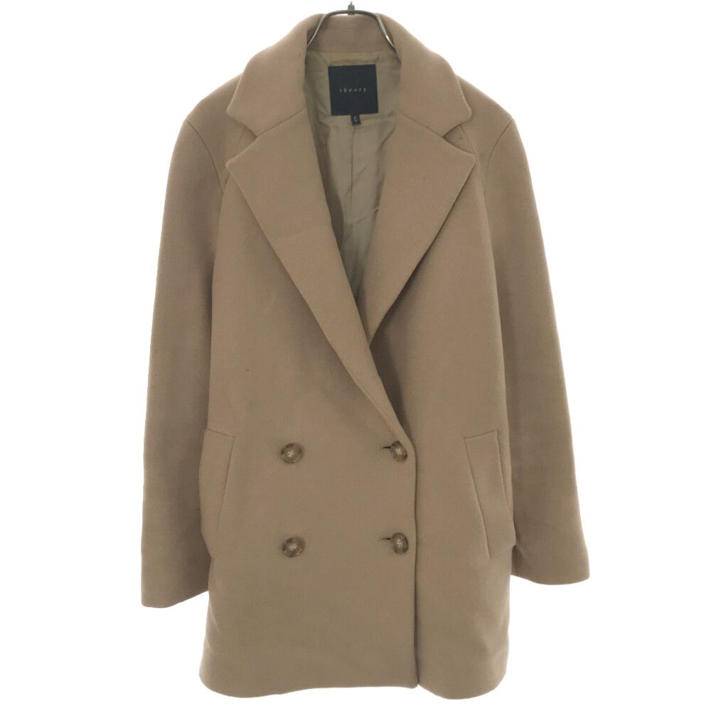 Theory Wool Coat P Camel Women Used