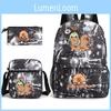 Animal Capybara Print School Backpack And Accessories With Shockproof Oxford Material For Middle School Students