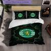 Biancheria da Letto a Tema Sporting CP FC Set 3 Pezzi Copripiumino Biancheria da Letto Decorativa per Camera Adolescenti Decorazione Casa