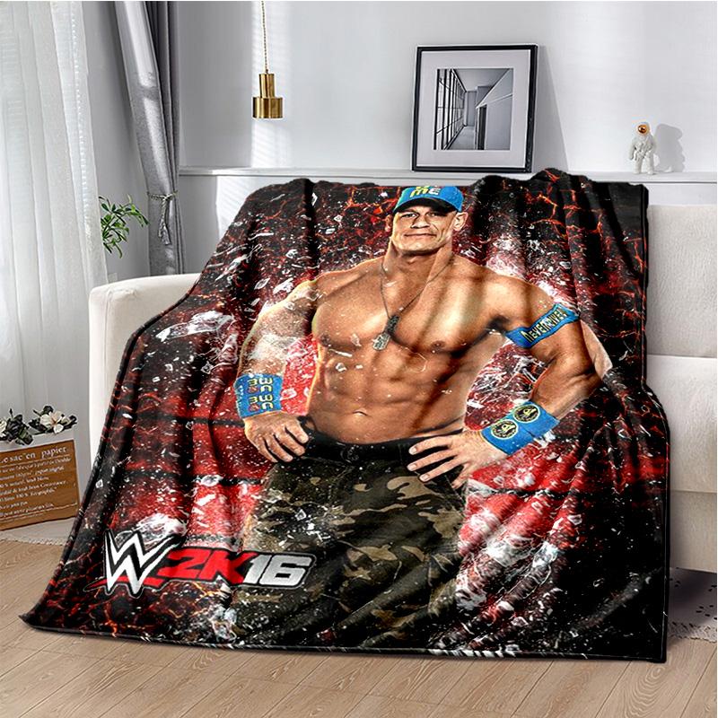 Wrestling entertainment John Felix Anthony Cena blanket Soft and warm flannel throw blanket Picnic blankets for beds Decoration