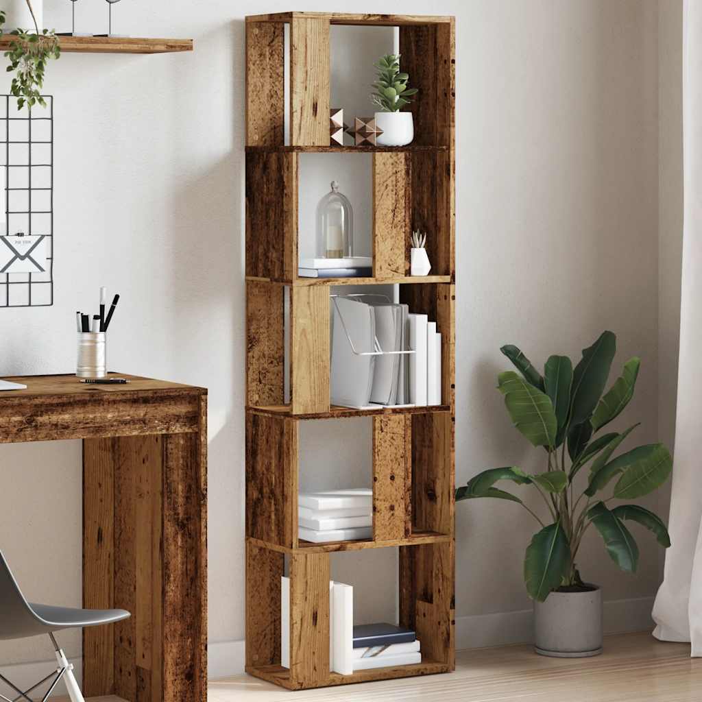 Vidaxl Bookshelf/Room Divider, Old Wood Color, 45X24X159 Cm