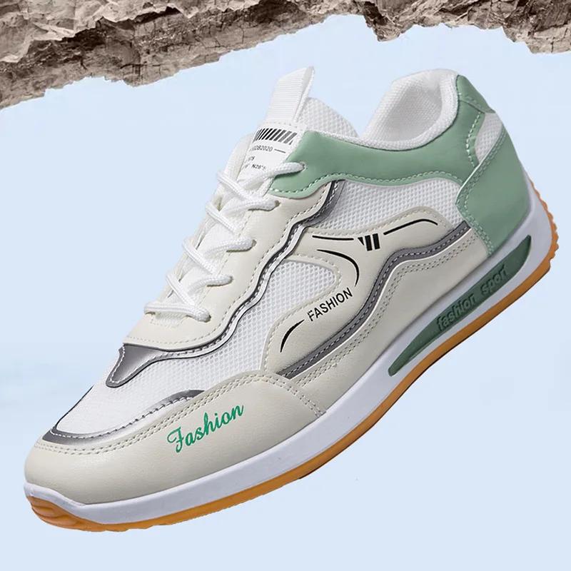 Fashion Sneaker Korean Summer New Shoes Men 2024 Mesh Breathable Comfort Casual Shoes Fashion Versatile Running Shoes Tenis Masculino