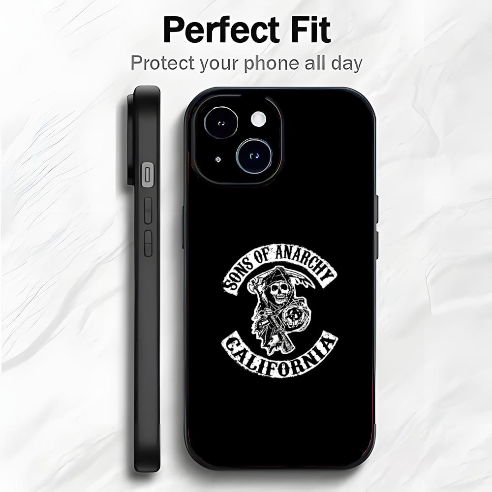American Show S-Sons of Anarchy Phone Case Phone Case Soft Packaging Lightweight For iPhone17 16 15 14 13ProMax