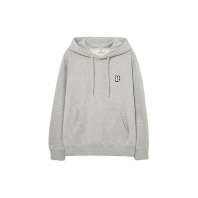 MLB Boston Red Sox Letter Solid Color Hoodie Men Hoodies Gray 3AHDM0334-43MGS
