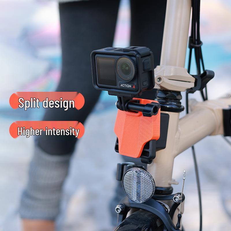 Pig Nose Light Mount & Camera Adapter for Brompton, Dahon, GoPro & DJI Osmo