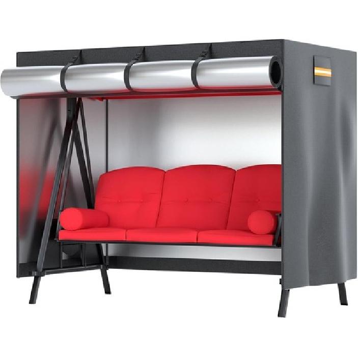 Уличный чехол для качелей 3-местный водонепроницаемый чехол-навес для патио-качелей