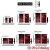 2D Flat Printing 2pcs Curtain Party Curtain Valentine's Red Roses Digital Printed Polyester Drapes All Season Party & Holiday