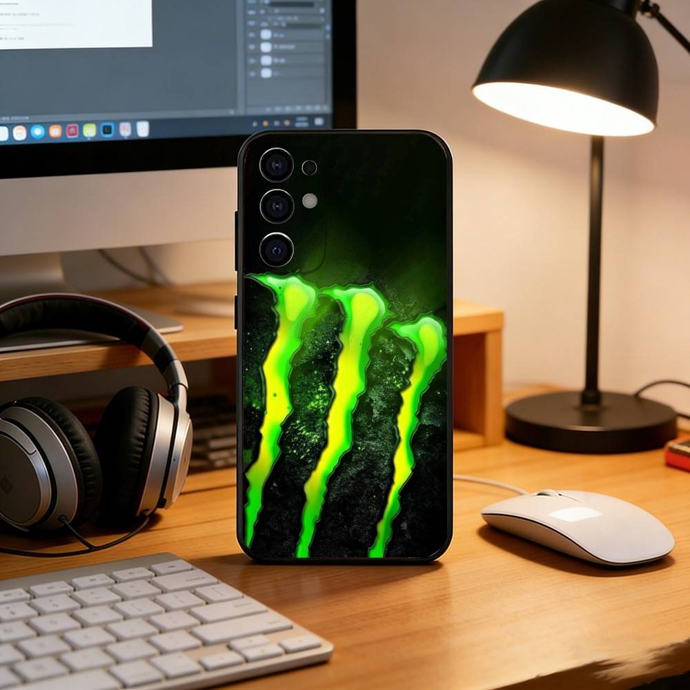 M-MonsterES Fashion Design Etui na Telefon Czarny Silikon Miękki Dla Samsung S25,S24,S21,S22,S23,S30,Ultra,S20,Plus,Fe,Lite