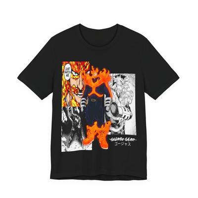 Anime My Hero Academia Endeavor Gojas T-shirt Taglia S 4XL NERO Taglia S 4XL