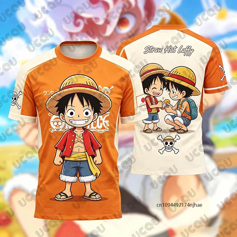 New One Piece Anime Monkey D. Luffy 3D Print Football Jersey For Children T-shirt Summer Sports Tees Casual Kids/Adult Tops