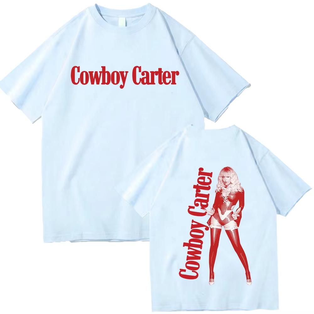 Beyonce Cowboy Carter 2026 T-shirt Man Women Harajuku O-neck Summer Casual Fashion High Quality Loose Street T-shirt Unisex