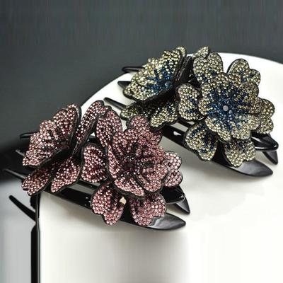 Three-Jaw Clamps Big Hair Claws Fashion Elegant Hair Accessories Duckbill Clip