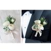 Simple Bridal Corsage Elegant Artificial Flower Bud Corsage  For Wedding Birthday Bridal Décor