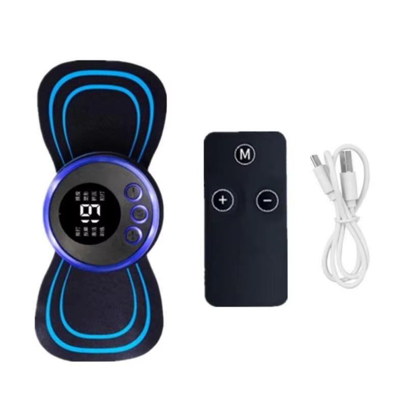 EMS Neck Massage Electric Massager Cervical Neck Back Patch 8 Mode Pulse Muscle Stimulator Portable Relief Pain