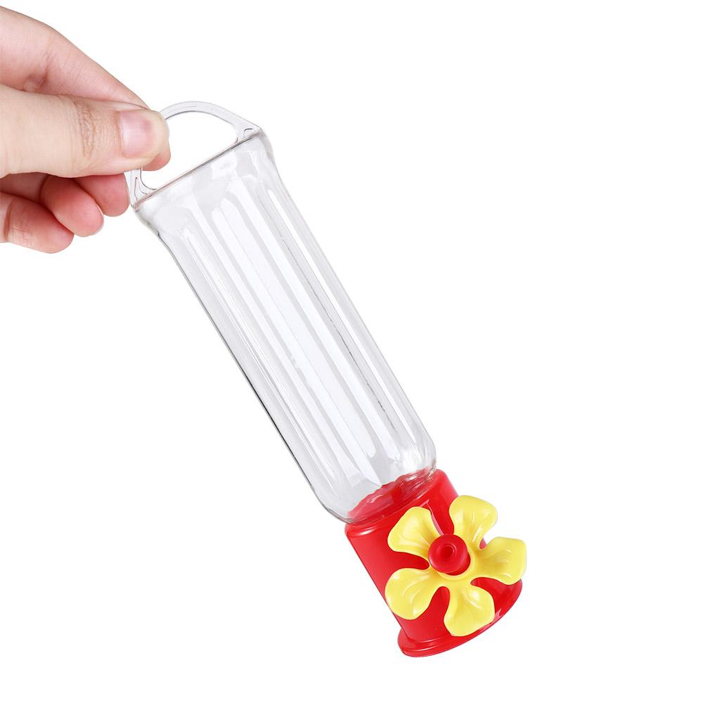 Vogelwasserspender Kunststoff Kolibri-Futterspender Abnehmbar Auslaufsicher Hängende Vogelfutterspender Transparent Langlebig Garten