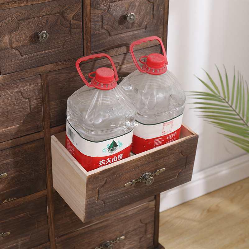 American Retro Country Solid Wood Storage Cabinet: Seven-Drawer Chest for Living Room or Bedroom.