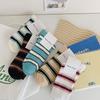 Socks Season Casual Stripes Fresh And Sweet Cotton Socks Trendy Simple Mid-Tube Stacking Socks