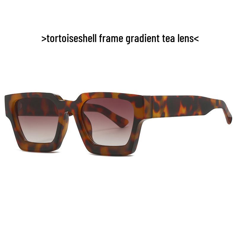 

Ретро Квадратные Солнцезащитные Очки 22902 - Европейская и Американская Мода, Универсальный Уличный Стиль