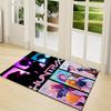 Huntrx Future Fashion Icons Carpet Rug Soft Washable Antislip Home Living Room Sofa Mats Personalized Christmas Rug