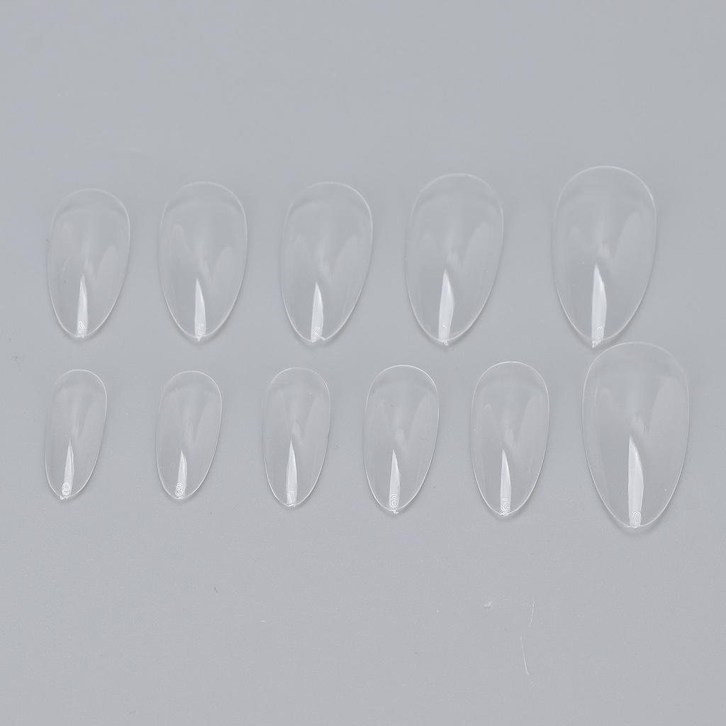 500pcs Transparent Nail Tip Professional Home Salon Portable DIY Fake False Nail Set Accessory for Women