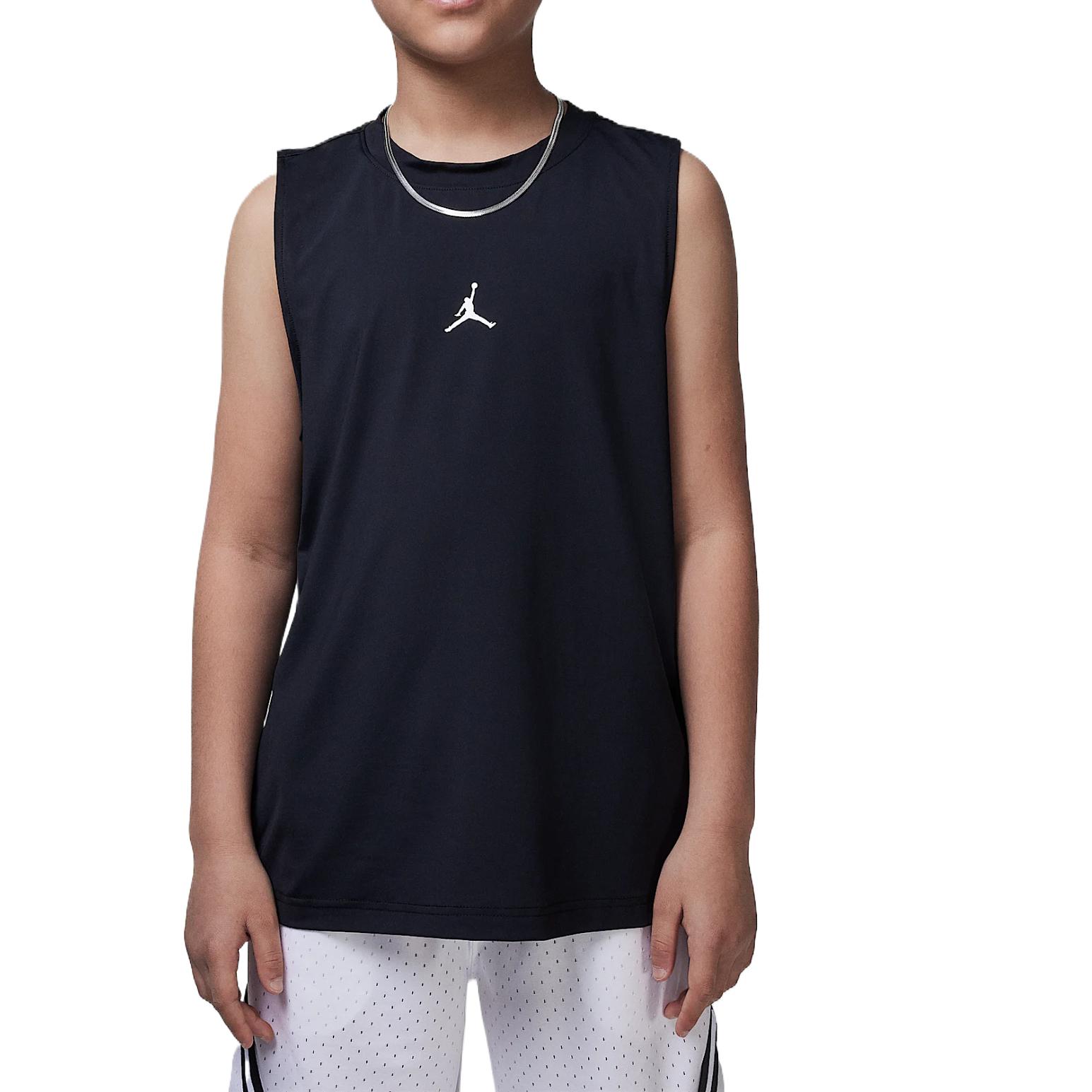 

Jordan Жилет Mj Sport23 Удобный Приятный к коже Простой Щедрый Без рукавов Детские топы Черный II3100-010 XS