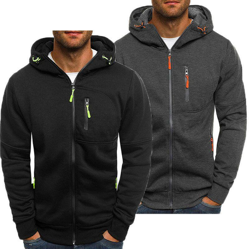 Men's Winter Hoodies Slim Fit Hooded Sweatshirt With Soft Warm Material Jacket