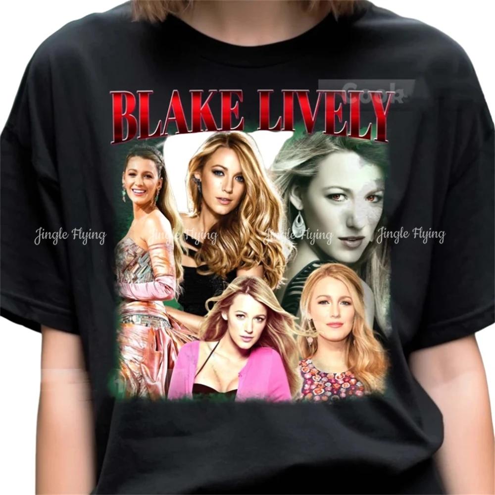 Retro Blake Lively Tshirt Unisex Shirt Vintage Homage Bootleg Sweatshirt Cotton Tee