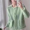 Women's Fashion Casual Solid Color Print Autumn Winter Long Sleeve O-Neck Sweaters
