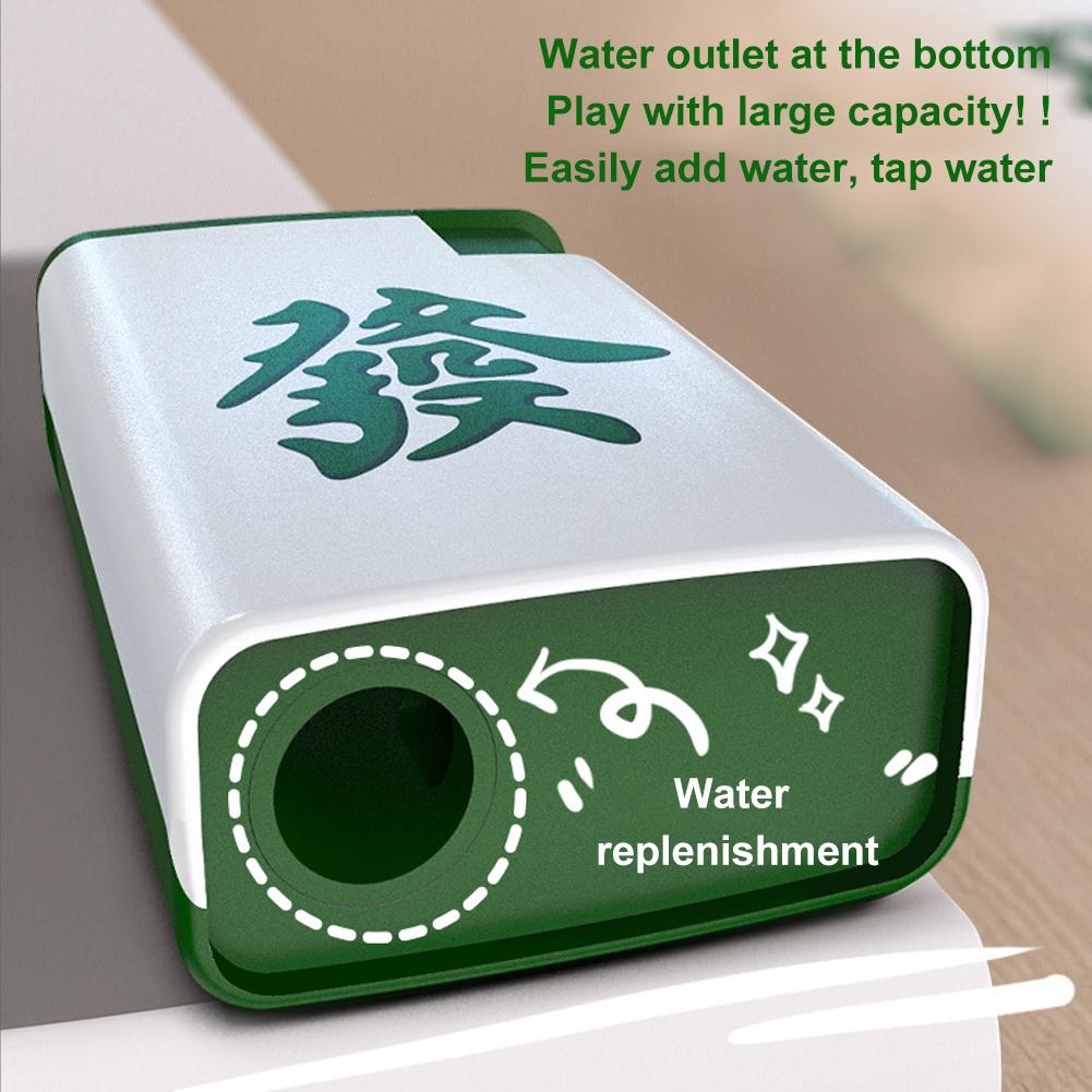 Mini Mahjong Theme Water Gun for Kids Entertainment Water Spray Discharge and Prank Toy